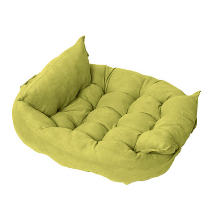 Versatile Plush Folding Pet Bed