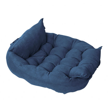 Versatile Plush Folding Pet Bed