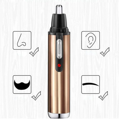 Painless Nose Hair Trimmer with Dual Edge Blades