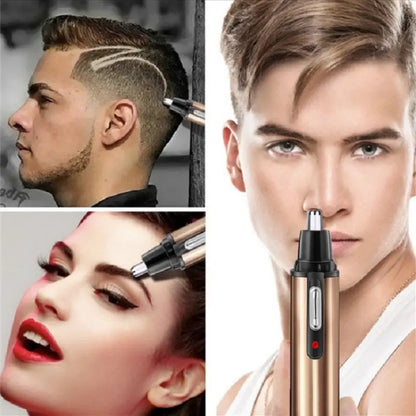 Painless Nose Hair Trimmer with Dual Edge Blades