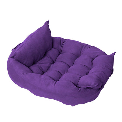 Versatile Plush Folding Pet Bed