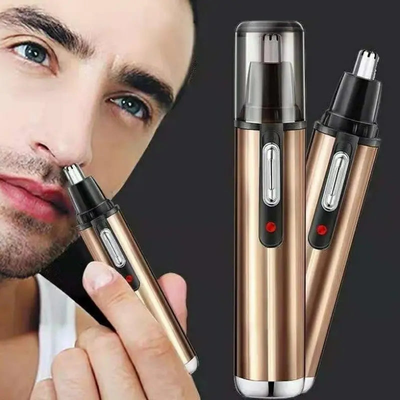 Painless Nose Hair Trimmer with Dual Edge Blades